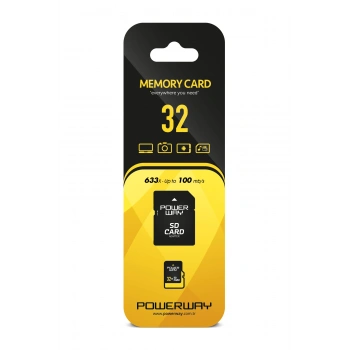 Powerway 32 GB Hafıza Kartı Adaptör Dahil