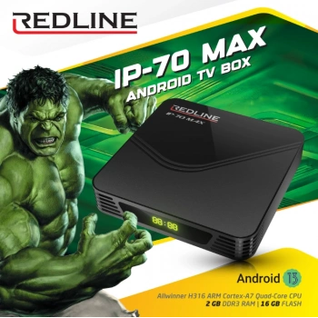 Redline IP-70 Max 2GB RAM 16GB 4K Android 13 TV Box