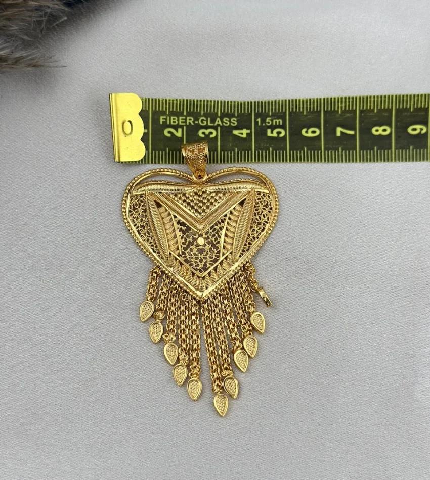 22 Ayar Hint Kalbi Kolye Ucu