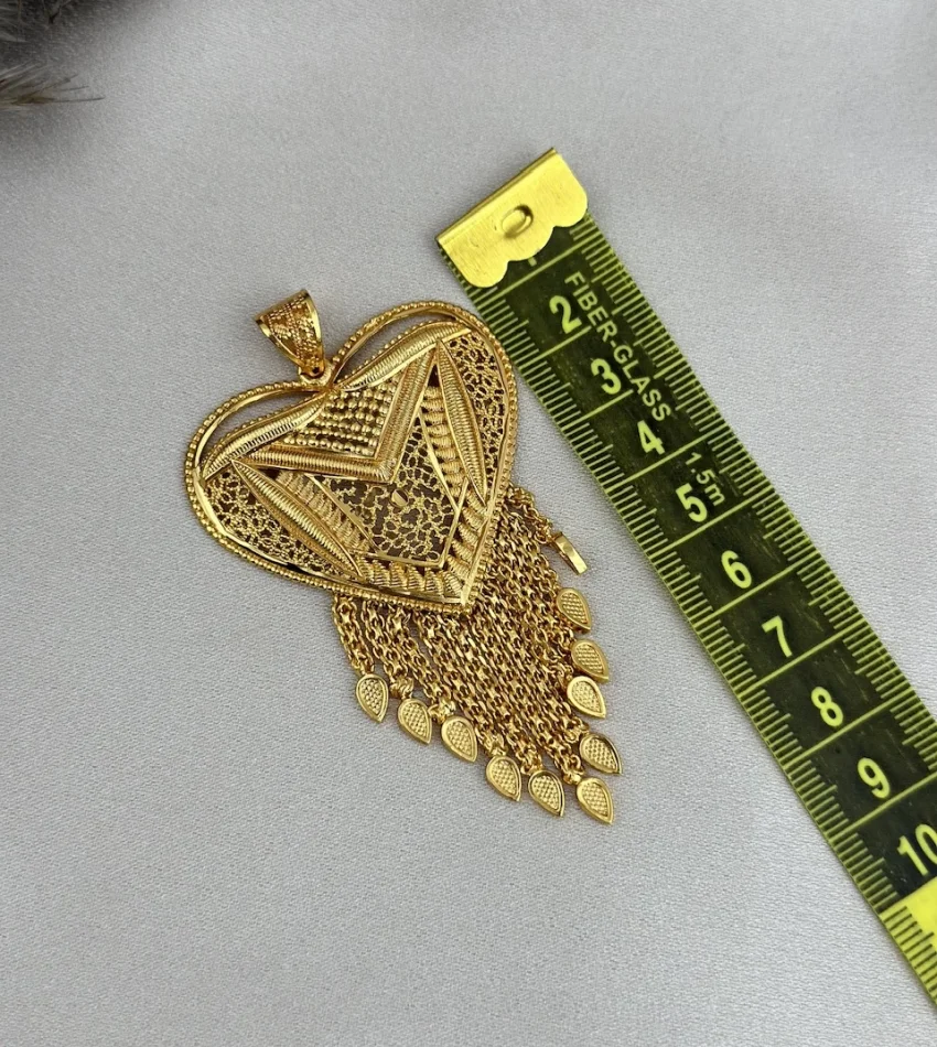 22 Ayar Hint Kalbi Kolye Ucu