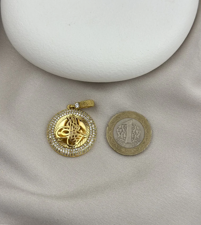 22 Ayar Tuğra Kolye Ucu