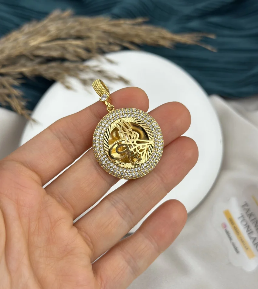 22 Ayar Tuğra Kolye Ucu