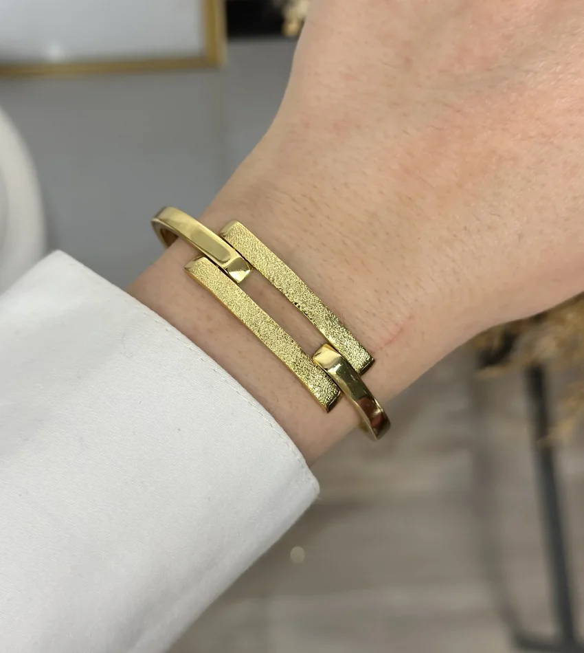 22 Ayar Kumlu Kaburga Kelepçe (19 cm)