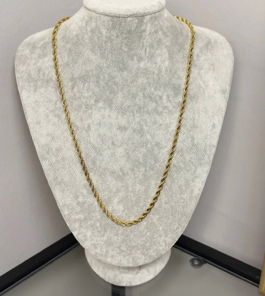 Çelik 4 mm Burgu Kolye (60 cm)