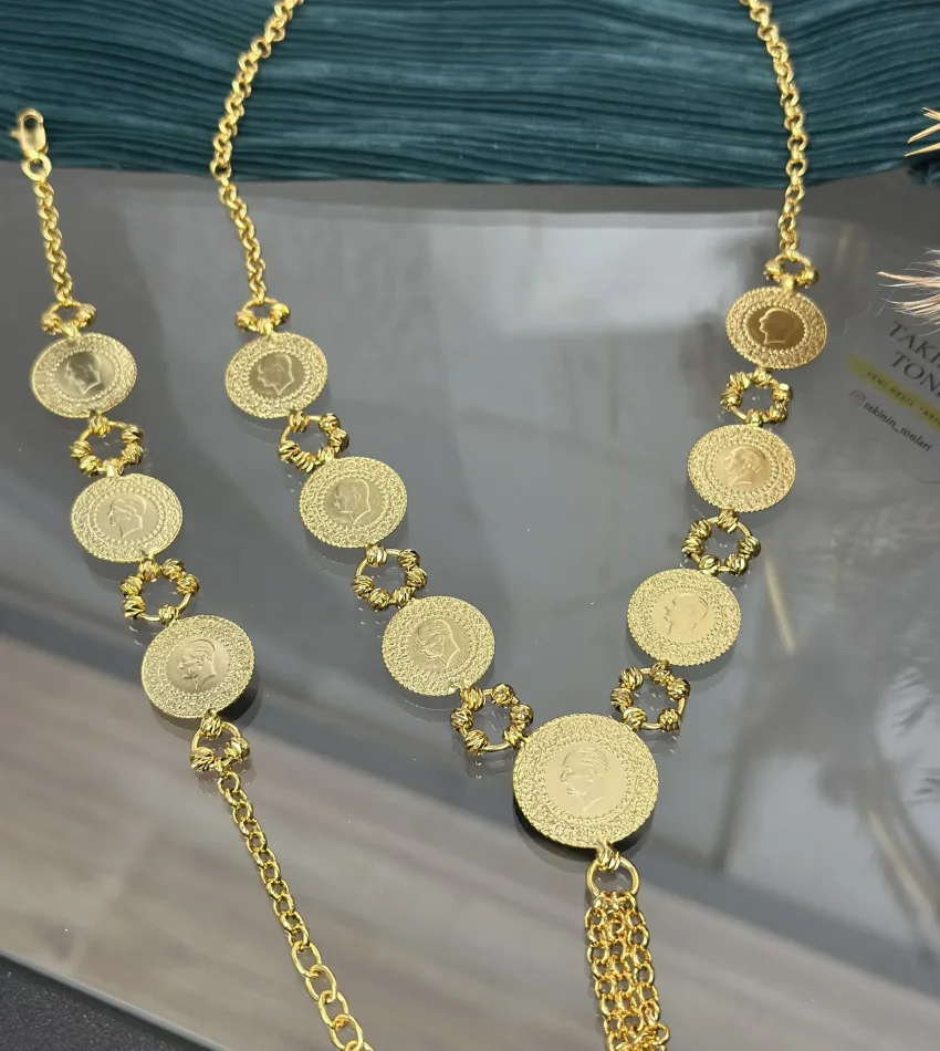 22 Ayar Çeyrekli Dorikalı Set