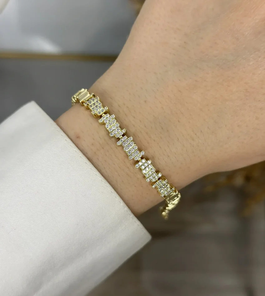 XP Gold Taşlı Ritim Bileklik