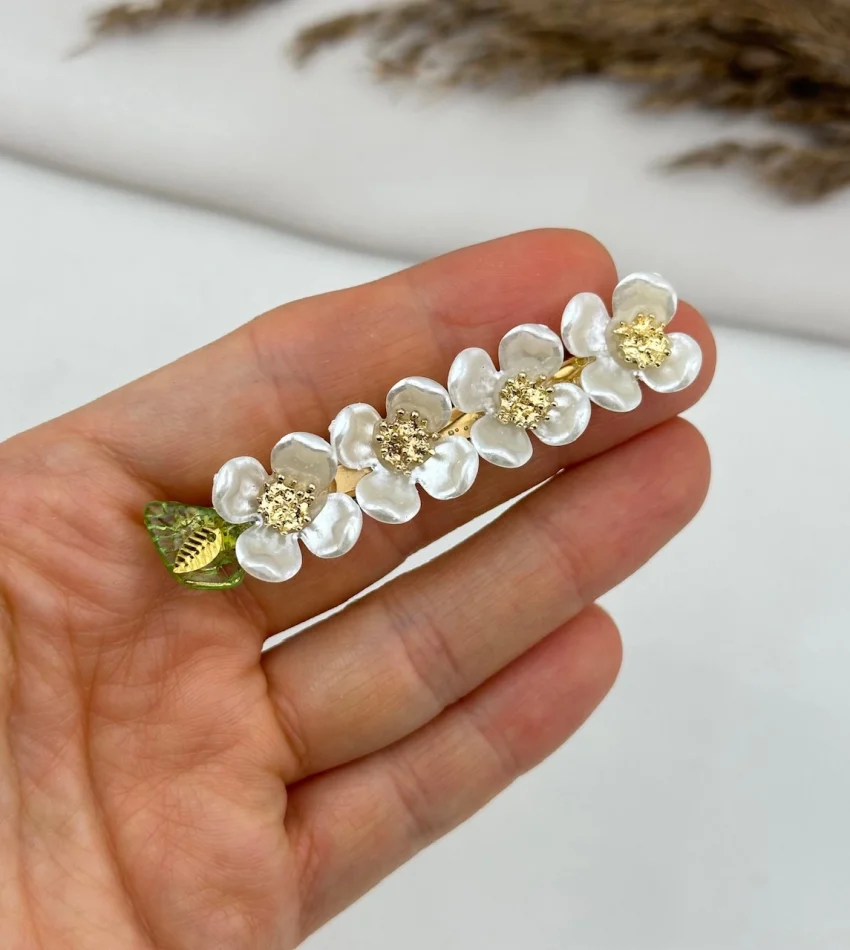 Tasarım 4 Çiçek Sedef Toka