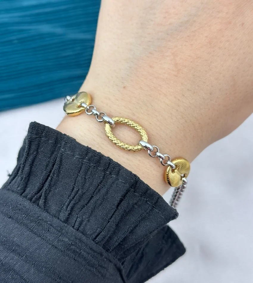 Çift Renk Kuyumcu Model Bileklik