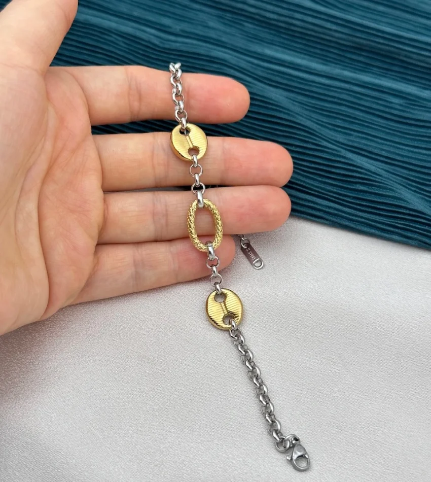 Çift Renk Kuyumcu Model Bileklik