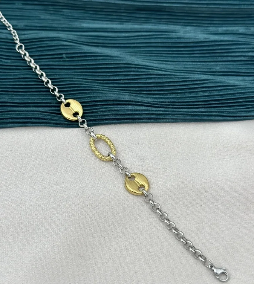 Çift Renk Kuyumcu Model Bileklik