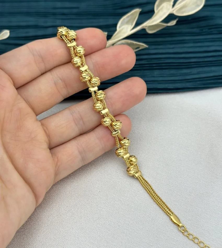 22 Ayar Dorikalı Geçişli Bileklik