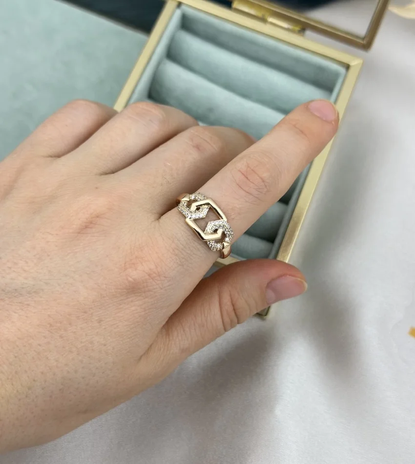 Xuping Marka Bakır Tonda Geçişli Yüzük (no8)