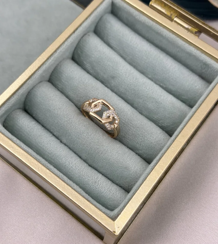 Xuping Marka Bakır Tonda Geçişli Yüzük (no8)