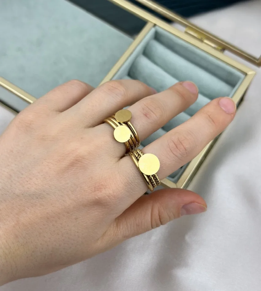 Çelik 6’Lı Ayrılabilir Pullu Yüzük