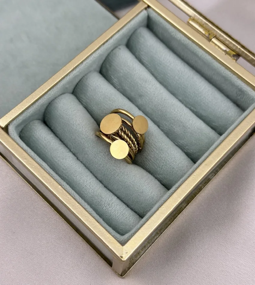 Çelik 6’Lı Ayrılabilir Pullu Yüzük