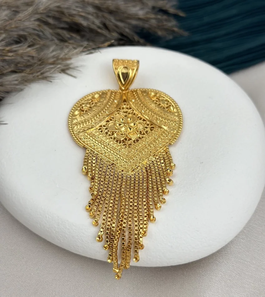 22 Ayar Hint Kalbi Kolye Ucu (Büyük Boy)