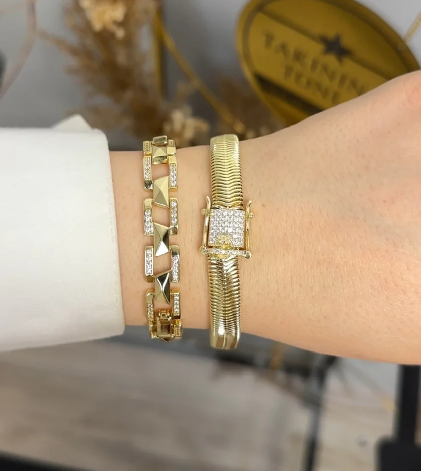 İthal Tasarım Kolye ve Vip Bileklik Kombini