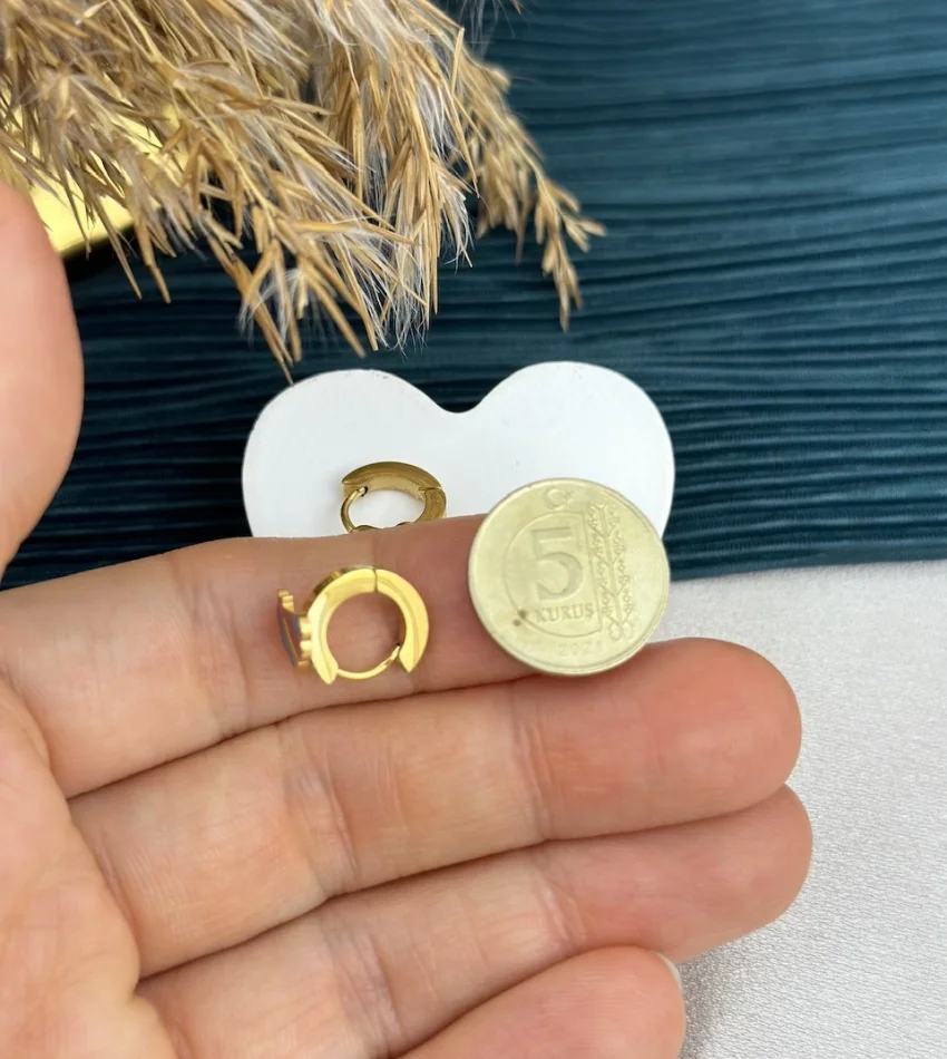 Renkli Gökkuşağı Çocuk Küpesi