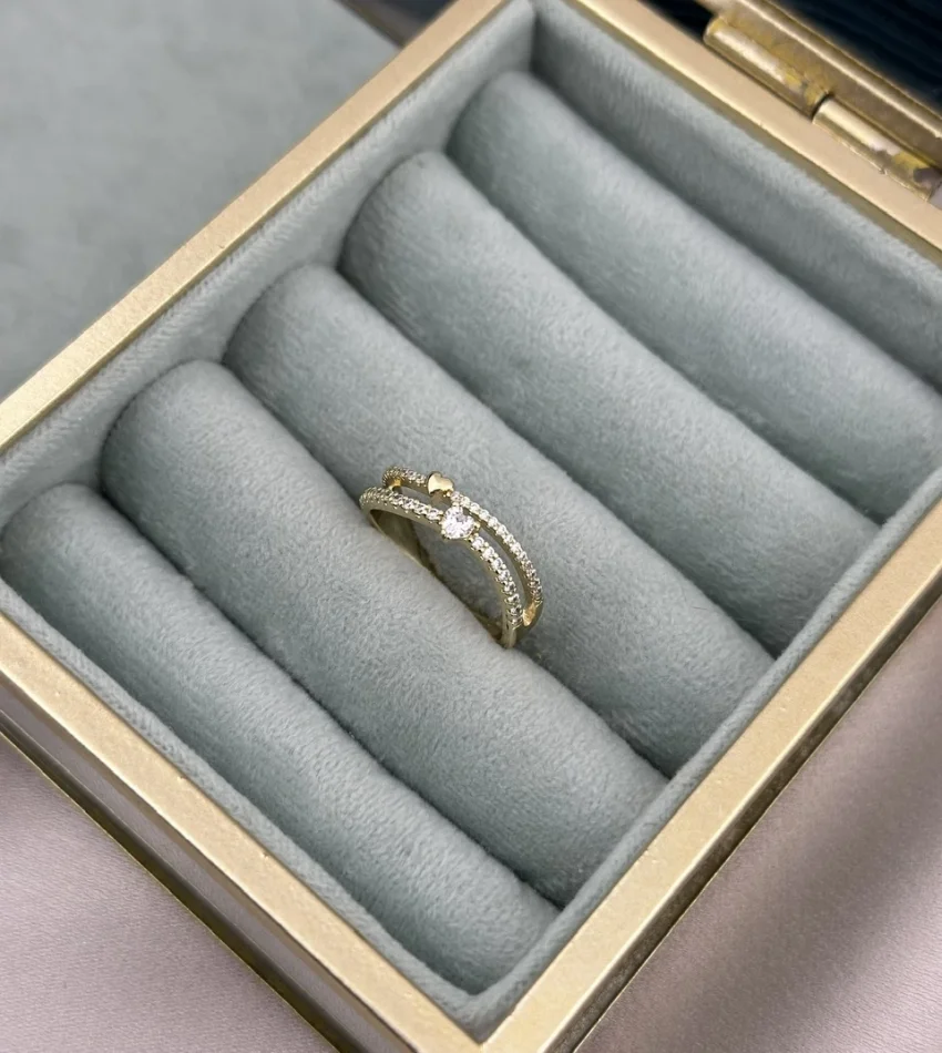 Zarif Kalpli İkili Görünüm XP Yüzük