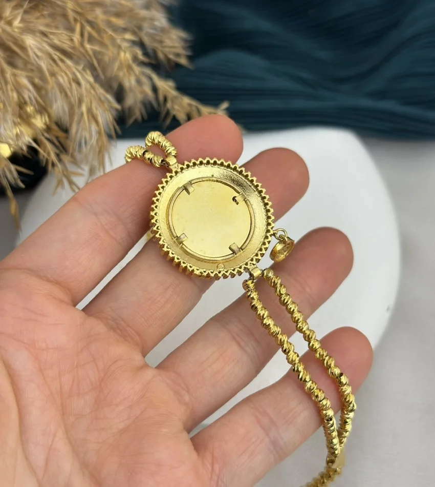 22 Ayar Tuğralı Dorikalı Bileklik