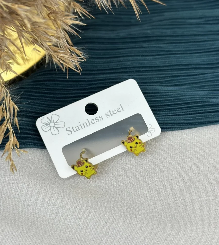 Pikaçu Çocuk Küpesi