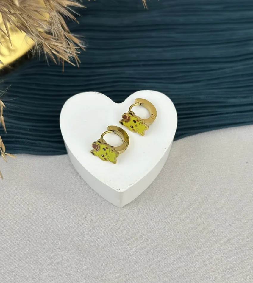 Pikaçu Çocuk Küpesi