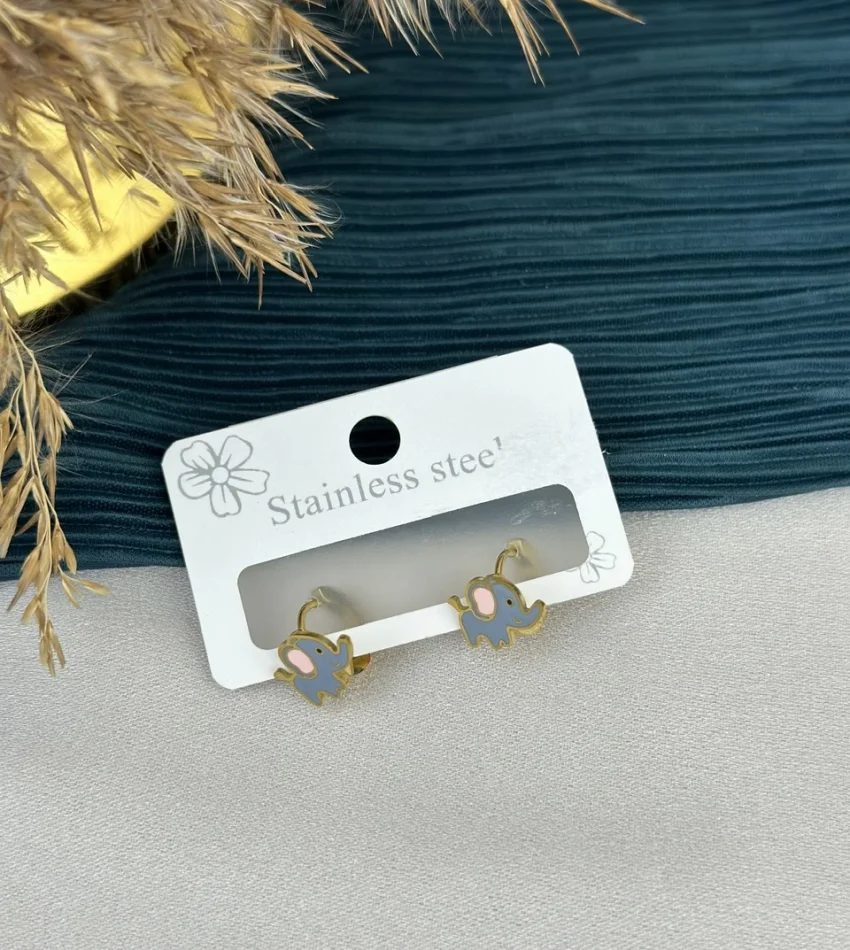 Fil Detaylı Çocuk Küpesi