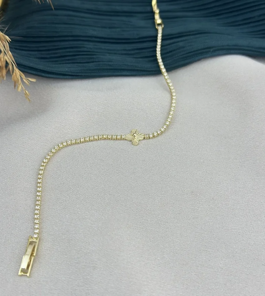 Gold Marka Detaylı Suyolu Bileklik (17 cm)