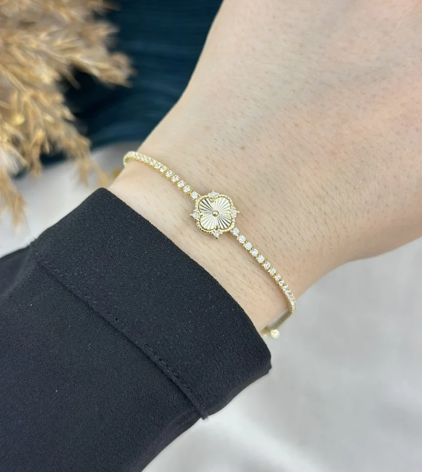 Gold Marka Detay Suyolu Bileklik Seri 2 (17 cm)