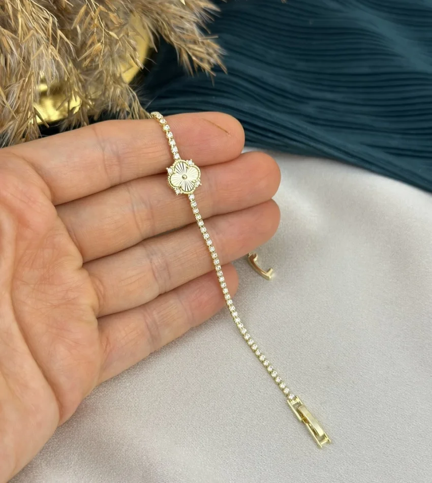 Gold Marka Detay Suyolu Bileklik Seri 2 (17 cm)