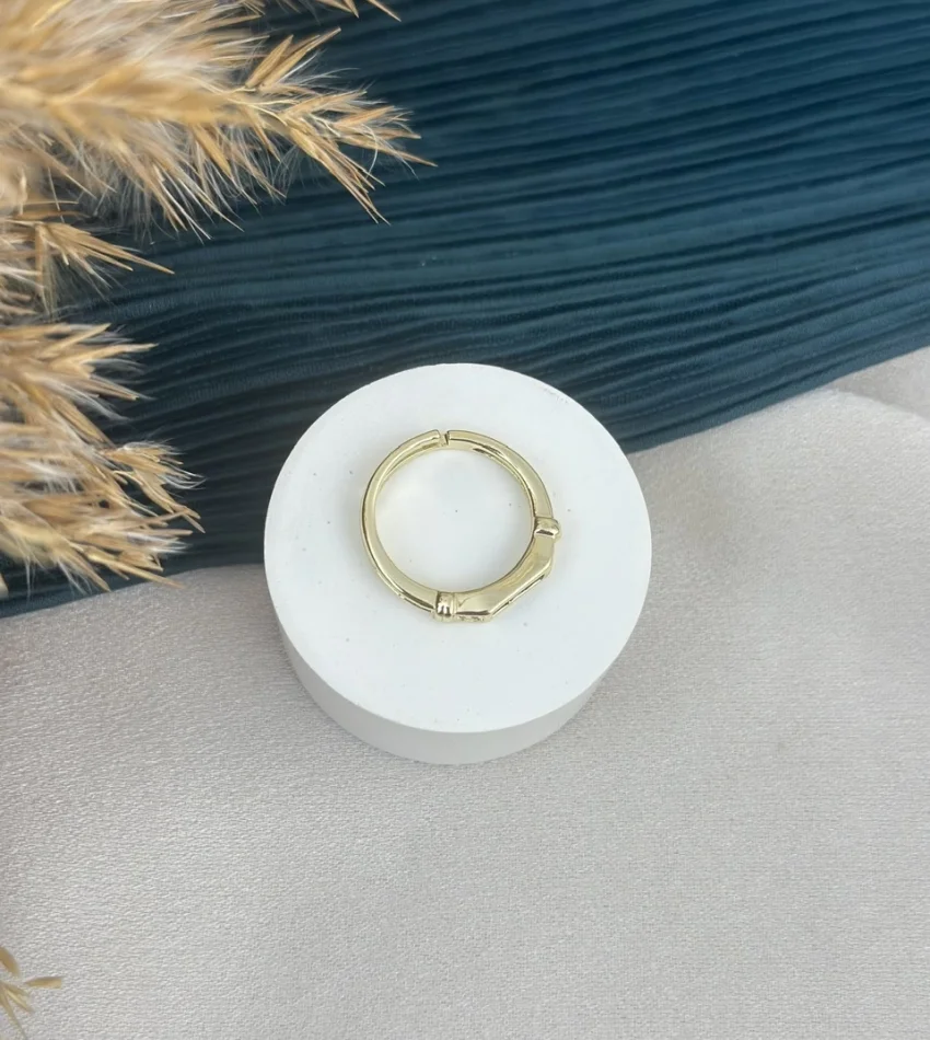 Zarif Lacivert Taşlı Serçe Oarmak Yüzüğü (Ayarlanabilir)