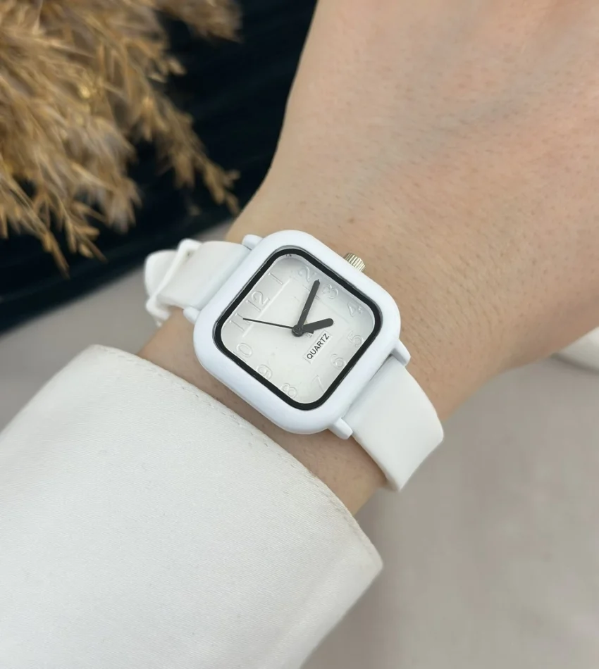 Anime Beyaz Silikon Saat