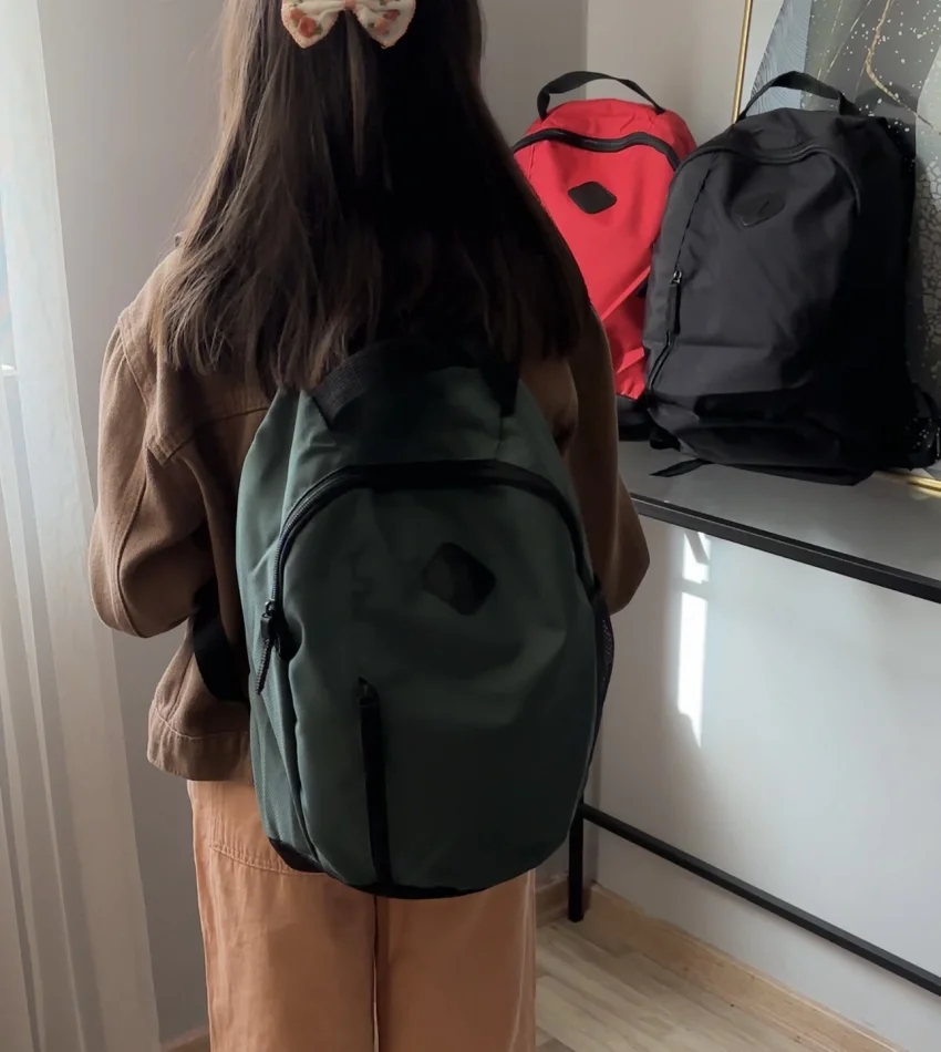 Haki Yeşil Orta Boy Sırt Çantası