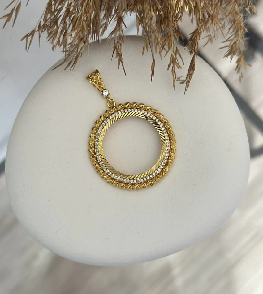 22 Ayar Dorikalı Tam Altınlık Kolye Ucu