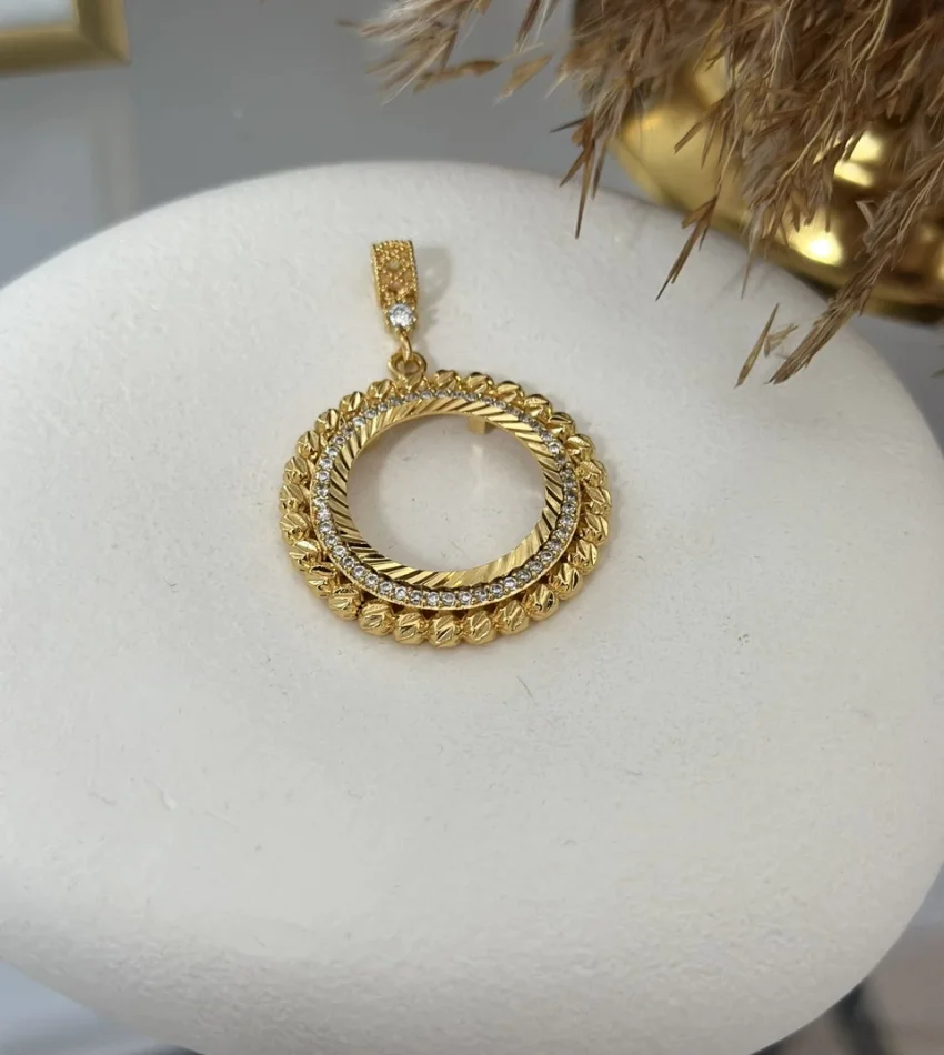 22 Ayar Dorikalı Yarım Altınlık Kolye Ucu