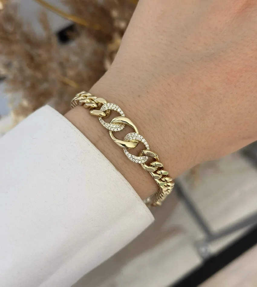 Taşlı Gurmet Detaylı XP Bileklik