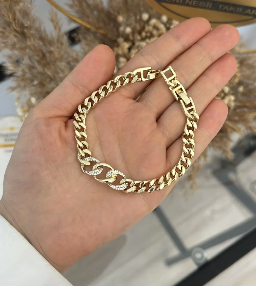 Taşlı Gurmet Detaylı XP Bileklik