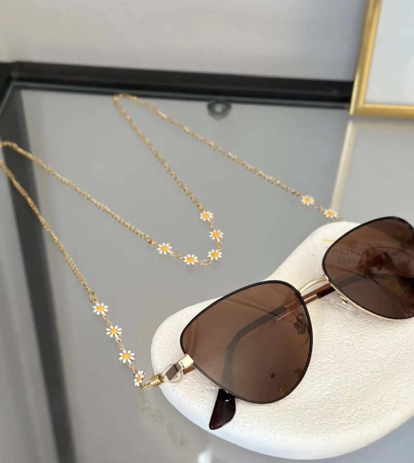 Papatyalı Çelik Gözlük Zinciri