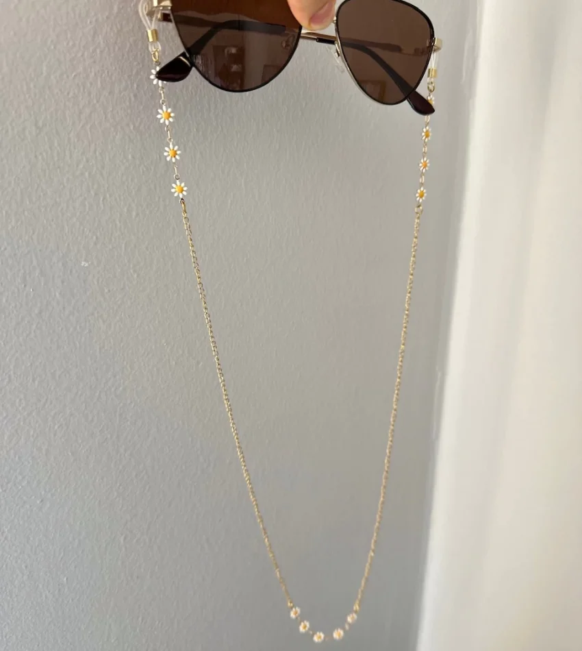 Papatyalı Çelik Gözlük Zinciri