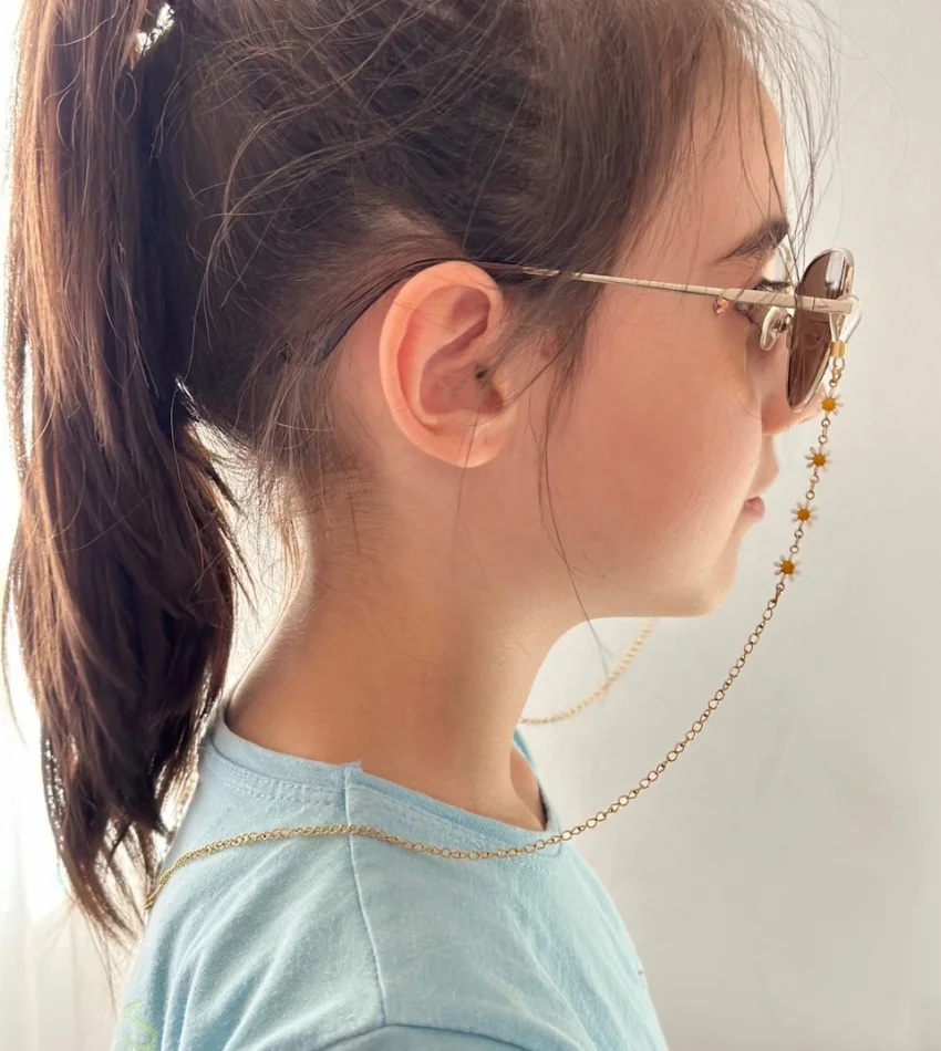 Papatyalı Çelik Gözlük Zinciri