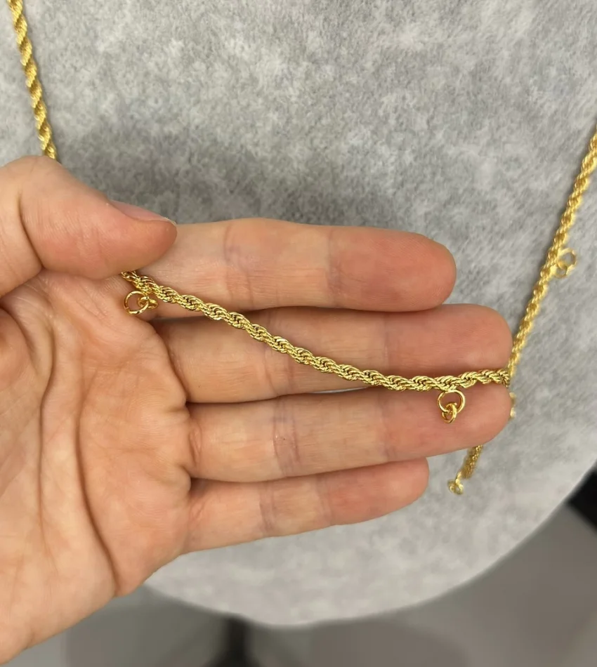 7’si Bir Yerde Kulplu Zincir (80 cm)