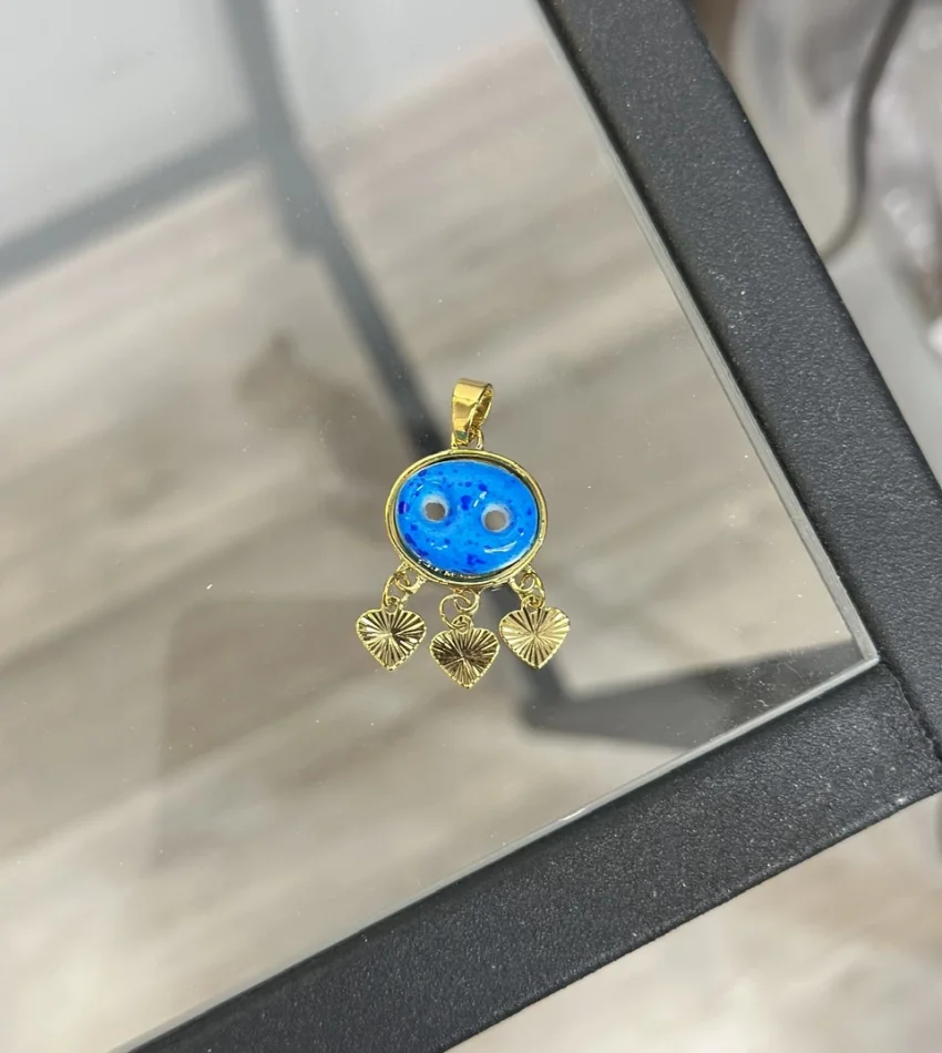 22 Ayar Süryani Pullu Kolye Ucu