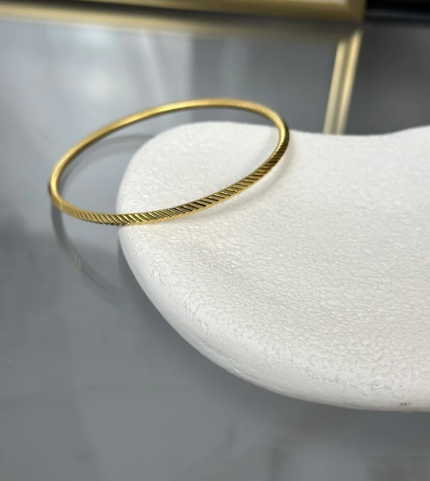 22 Ayar Kesme Başak Ajda Bilezik