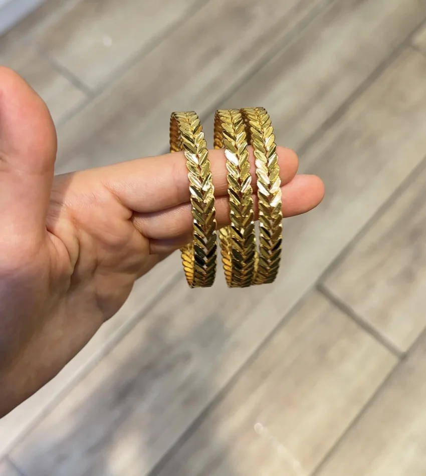 22 Ayar Pullu Başak Ajda Bilezik (Bir Adet Fiyatıdır)