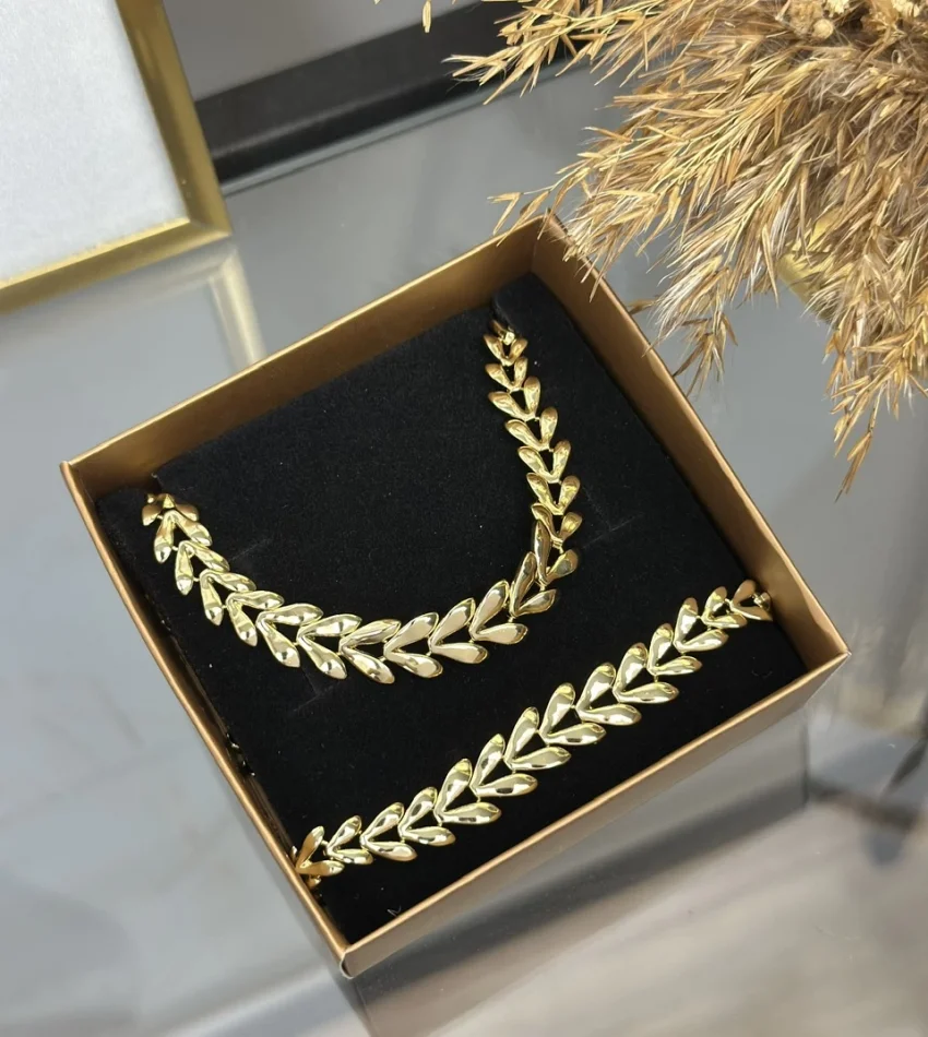 XP Gold Başak Model Kolye-Bileklik Kombini