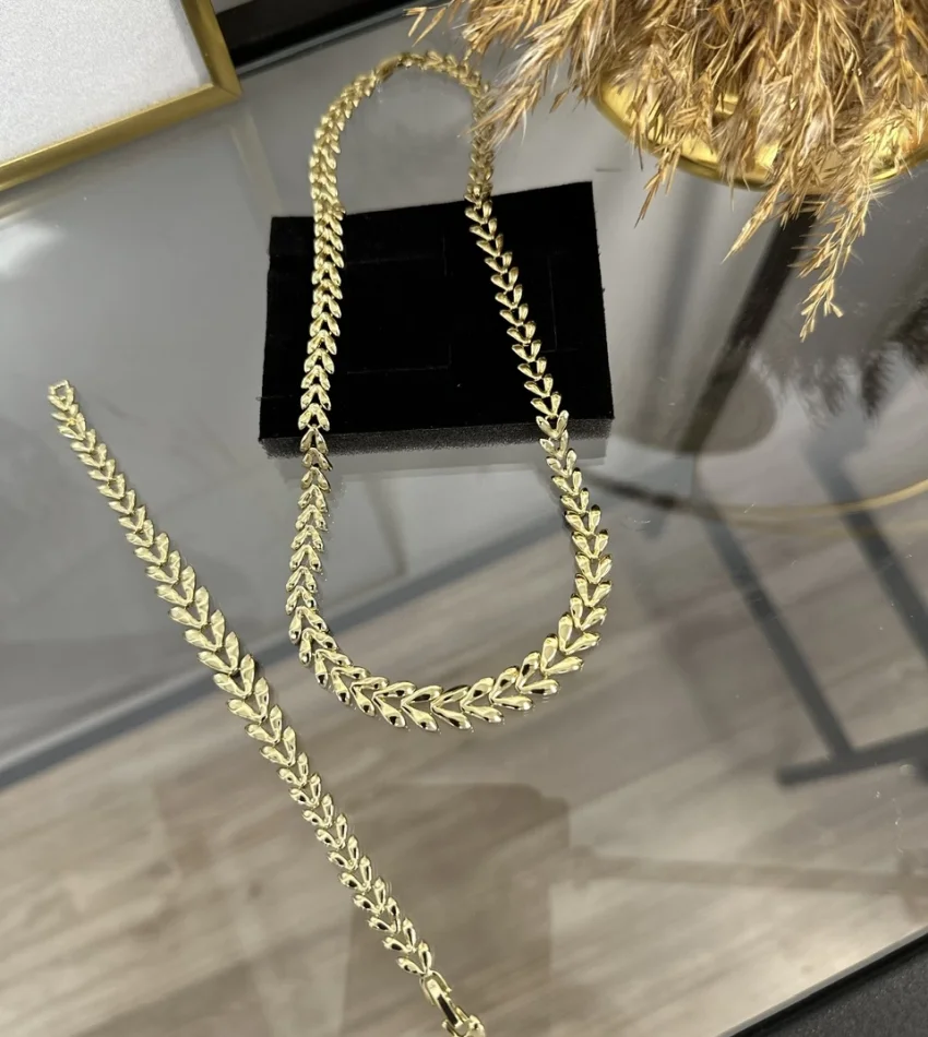 XP Gold Başak Model Kolye-Bileklik Kombini