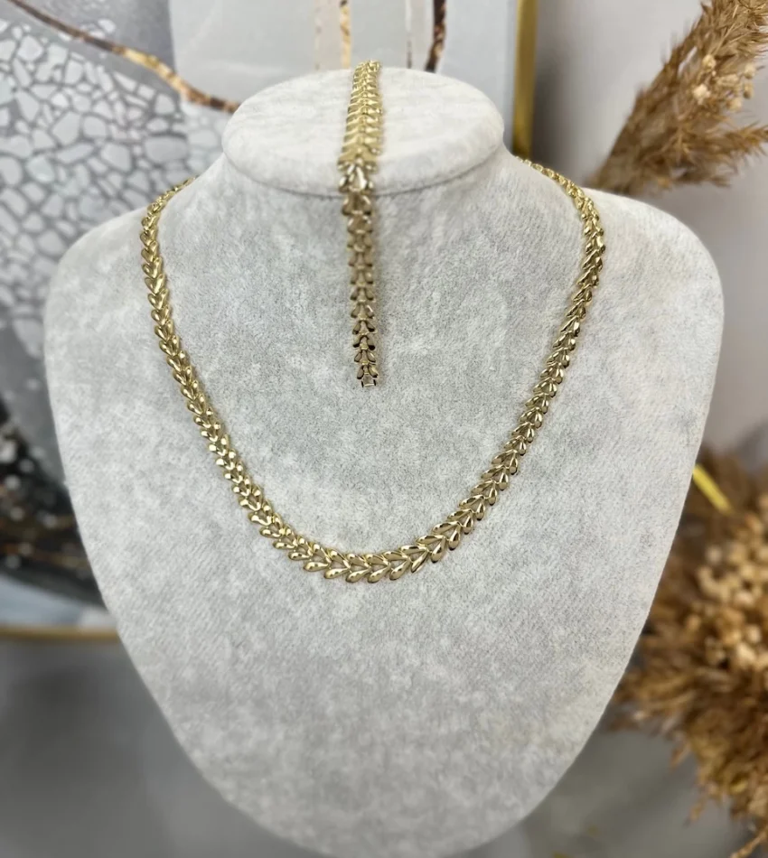 XP Gold Başak Model Kolye-Bileklik Kombini