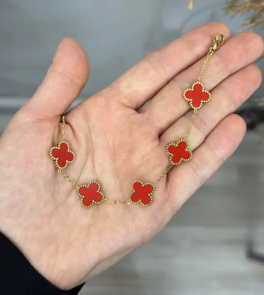 Çelik Mrka Model Kırmızı Bileklik