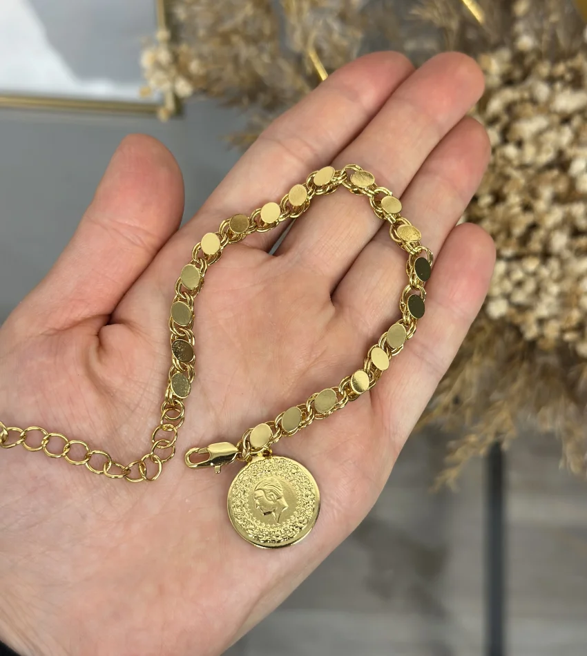 22 Ayar Çeyrekli Arpa Bileklik