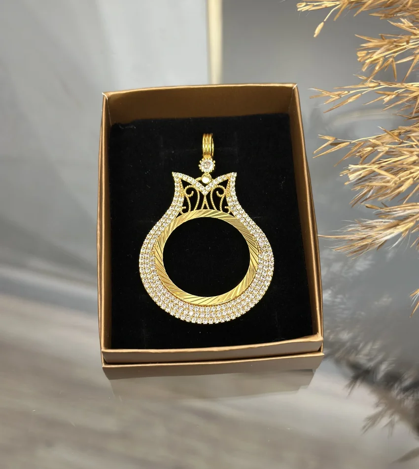 22 Ayar Tam Altınlık Lale Kolye Ucu